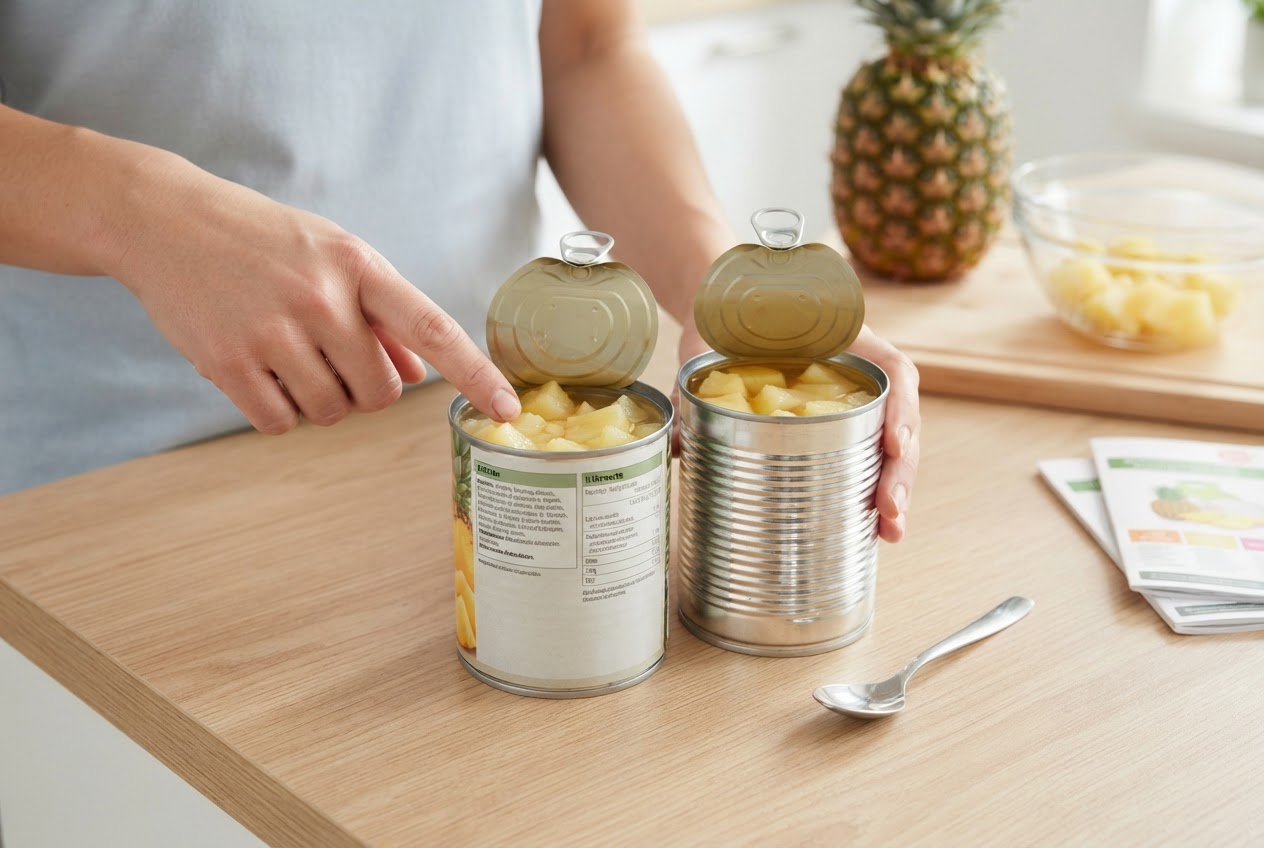 Editorial illustration for Ananas bei Diabetes: Frische Frucht, Saft und Konserve im Vergleich