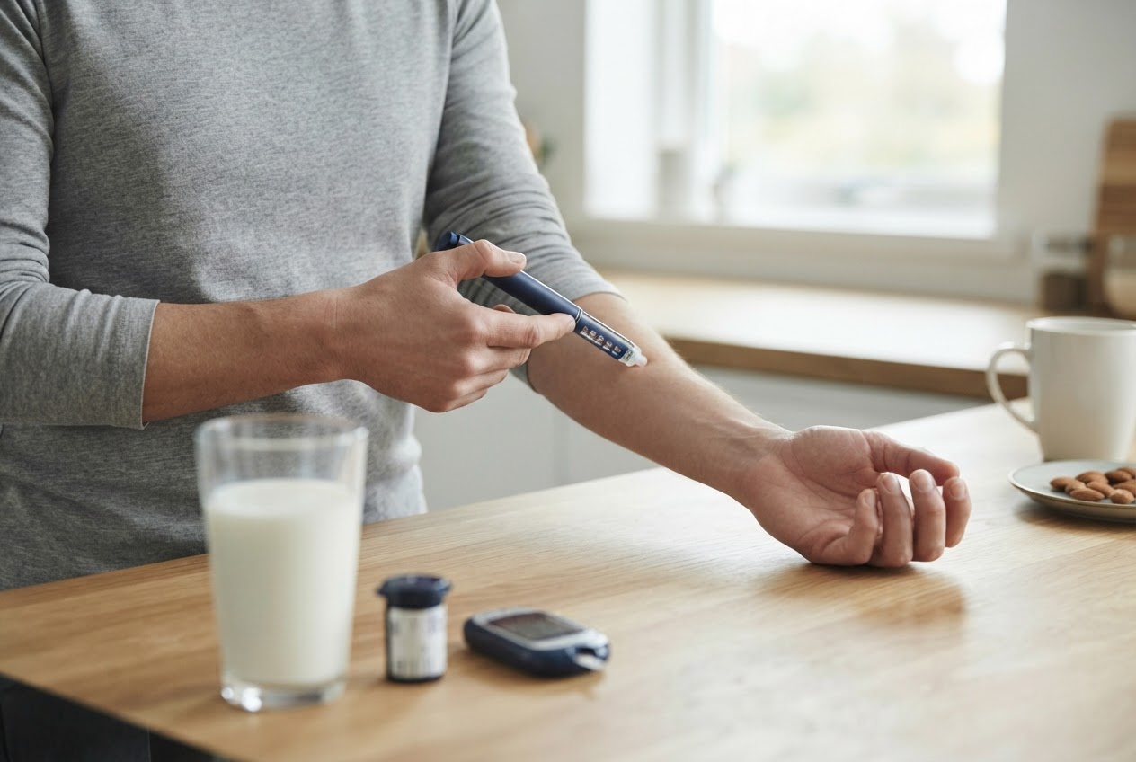 Editorial illustration for Laktose und Diabetes: Milchzucker und Unverträglichkeiten richtig einordnen