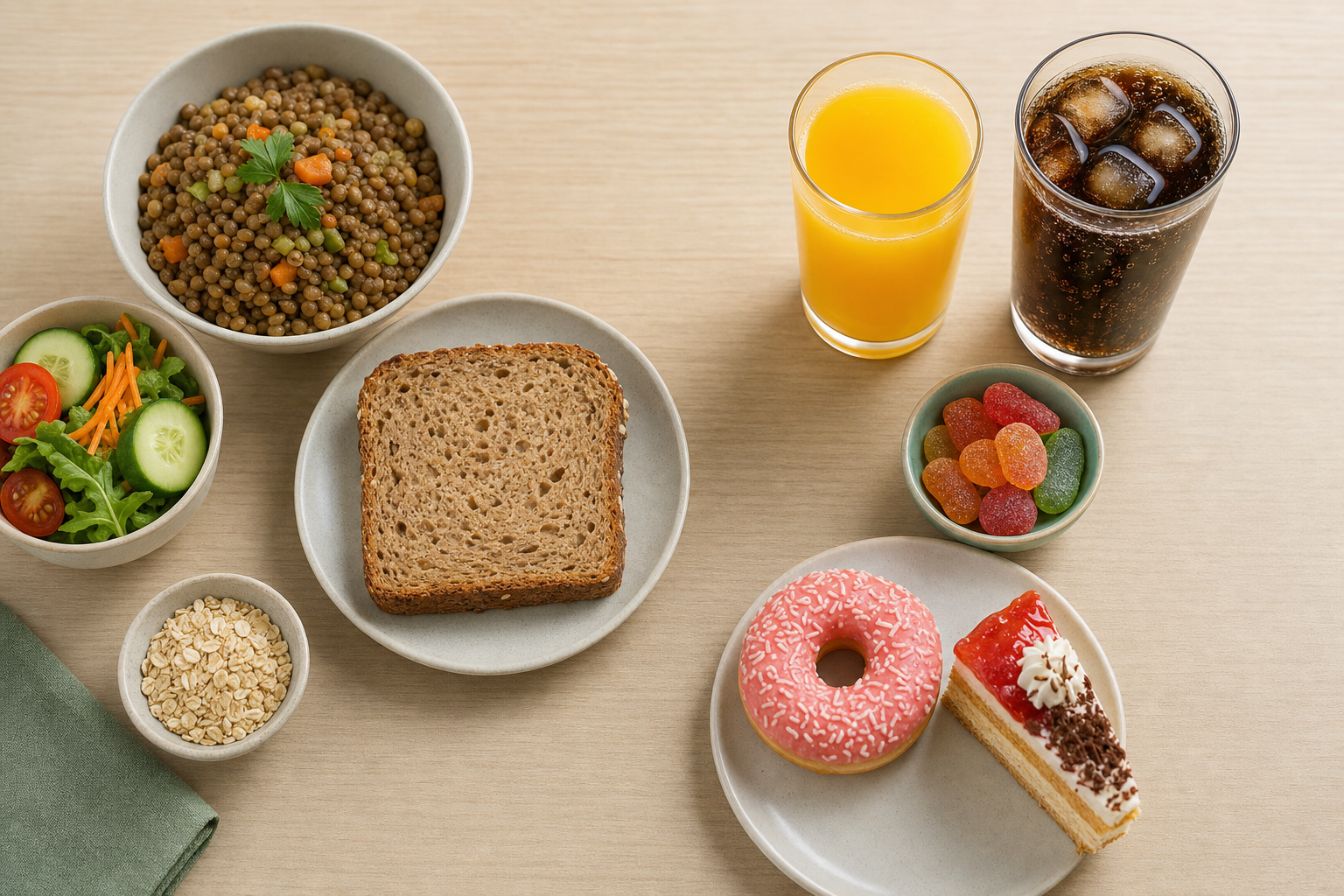 Editorial illustration for Ernährung bei Typ-2-Diabetes
