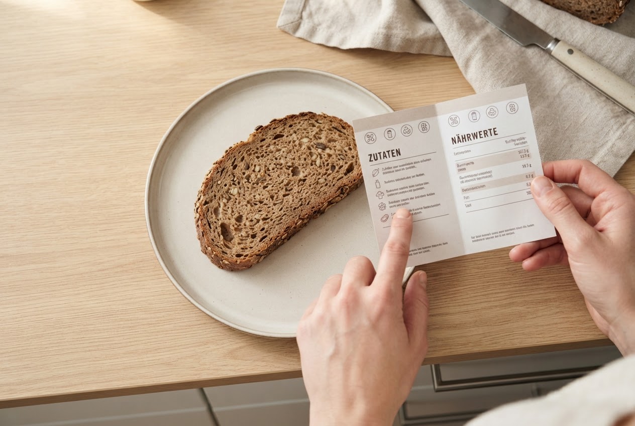 Editorial illustration for Dunkles Brot gleich Vollkorn? Was die Farbe verrät