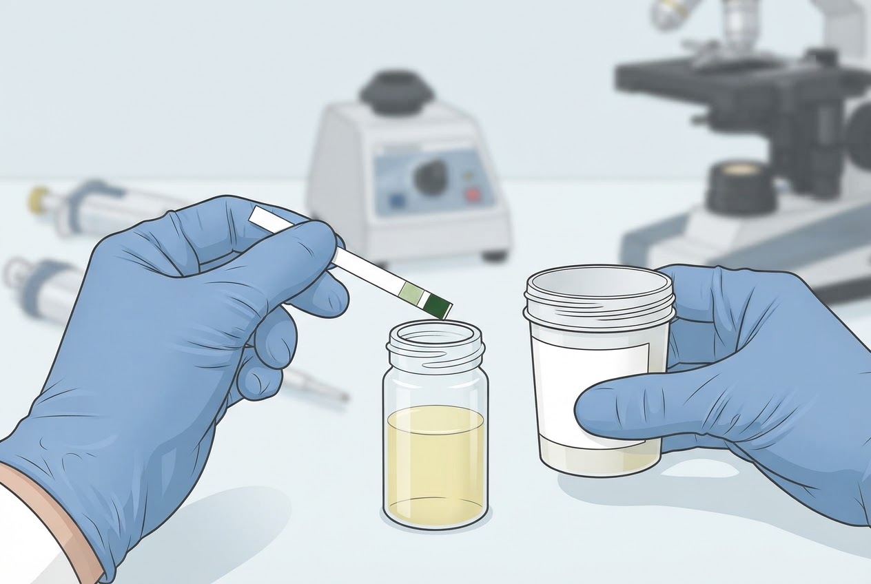 Editorial illustration for Urin-Teststreifen bei Diabetes: Möglichkeiten und Grenzen