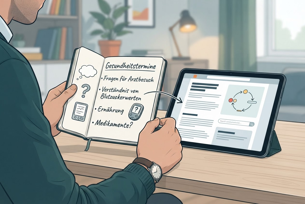 Editorial illustration for Wissenschaftlich geprüfte Diabetes-Ratgeber im Netz finden