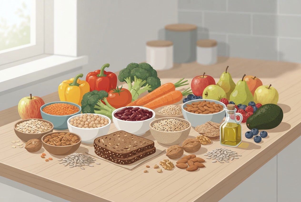 Editorial illustration for Ernährung bei Typ-2-Diabetes: Orientierung statt Verbote