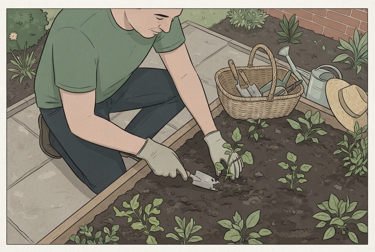 Editorial illustration for Leben mit Diabetes: Alltag, Ernährung und Bewegung